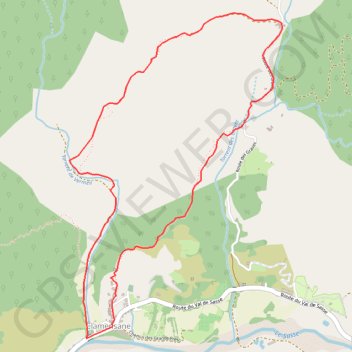 L'Aqueduc des Sagniéres GPS track, route, trail