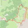 Les Rochers de l'Ours depuis les Espinasses GPS track, route, trail