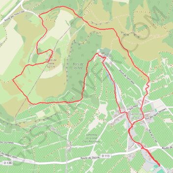 Santenay - Circuit de la Montagne aux 3 Croix GPS track, route, trail