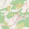 Adret de l'Escure, Boucle dans les Terres Noires GPS track, route, trail