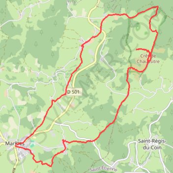 Marlhes chaussitre GPS track, route, trail