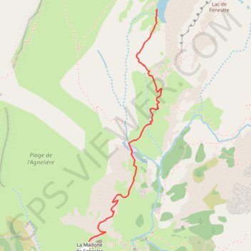 Lac de Fenestre GPS track, route, trail