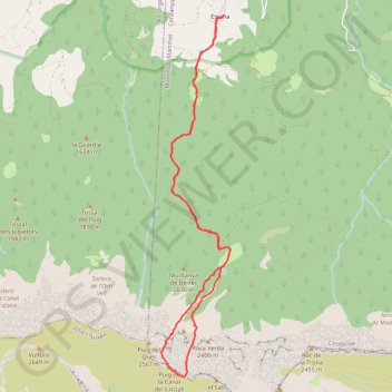 Sierra de Cadi (Serra del Cadi) - Couloir Ordiguer GPS track, route, trail