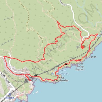 Calanque de la Vesse - Niolon-la-Vesse GPS track, route, trail
