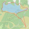 Tour du lac de Charpal GPS track, route, trail