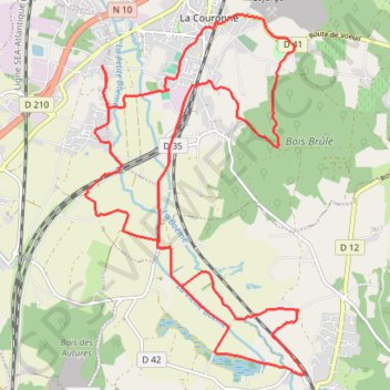La couronne Mouthiers sur boeme GPS track, route, trail