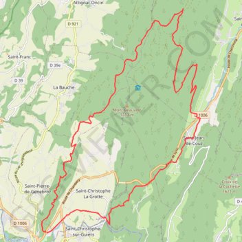 Le tour du Mont Grêle GPS track, route, trail