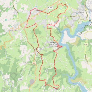Escapade dans les Gouttes de la Loire - Lentigny GPS track, route, trail