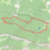 Le Rocher de la Laveuse, Forêt de Saou GPS track, route, trail