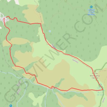 Pla de Montcamp GPS track, route, trail