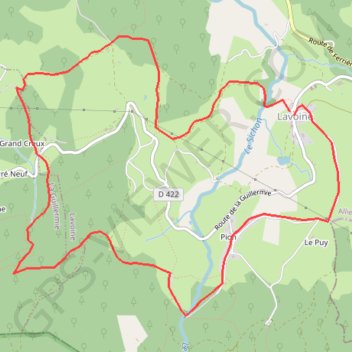 Balade sur Lavoine GPS track, route, trail