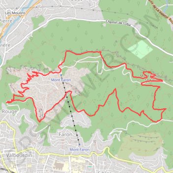 Toulon - Le Mont Faron GPS track, route, trail