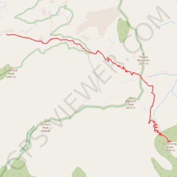 Cucamonga Peak GPS track, route, trail