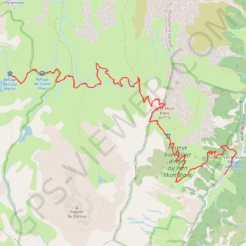 Le petit Mont Blanc GPS track, route, trail