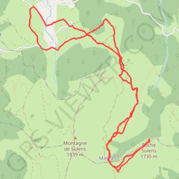 L'Arbarète ou le Petit Sulens GPS track, route, trail