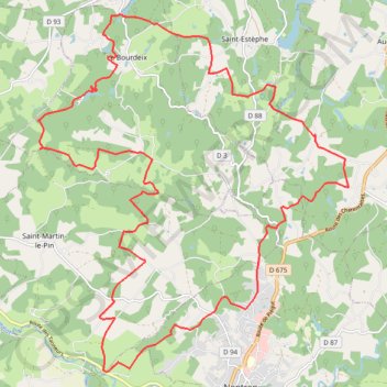 St Estephe 30 kms Moulin Pinard GPS track, route, trail