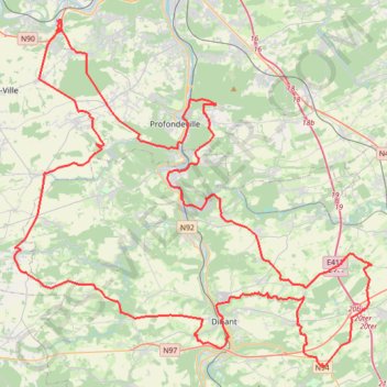 Tour de Namur Cyclo 2024 - 119 km GPS track, route, trail