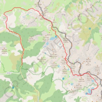 Rabuons - Ténibre - Le Pra GPS track, route, trail