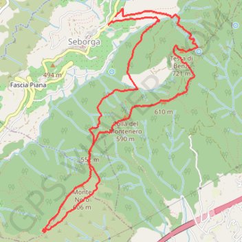 Montagne noire - Seborga GPS track, route, trail