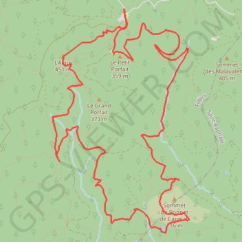 Esterel - Bonnet du Capelan GPS track, route, trail
