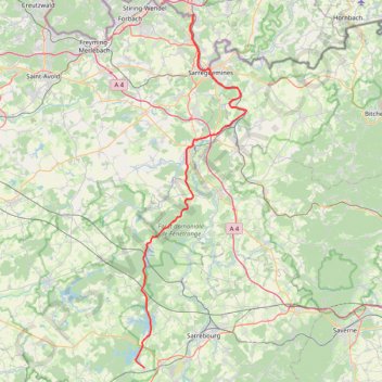 Sarreguemines / Gondrexange GPS track, route, trail