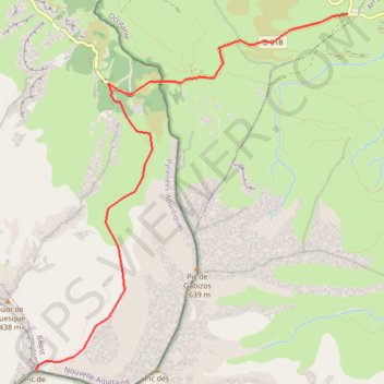 Pic de Louesque depuis le col de Soulor GPS track, route, trail