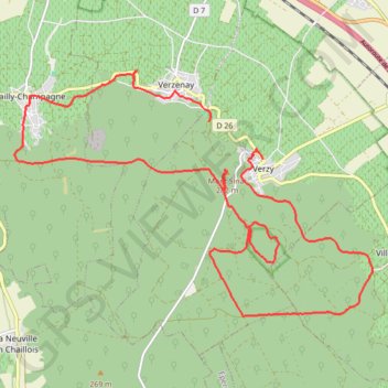 Rando Reims GPS track, route, trail