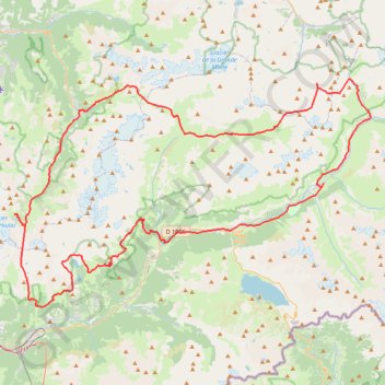 Tour des glaciers de La Vanoise, du Méan Martin et du Grand Roc Noir GPS track, route, trail