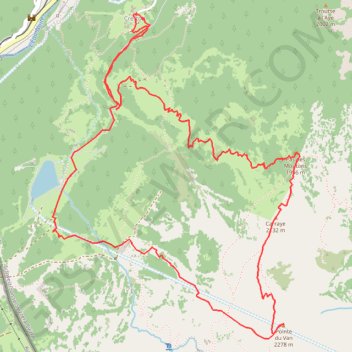 Pointe du Van GPS track, route, trail
