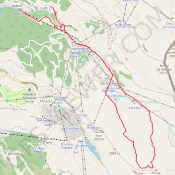 Pointe de Vorlaz GPS track, route, trail