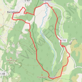 Barcelonne Pas du Buis GPS track, route, trail