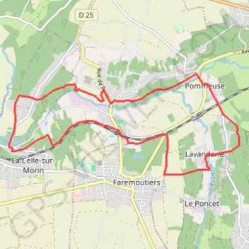 Les Coteaux du Morin et de l'Aubetin - Pommeuse GPS track, route, trail