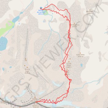 Balaïtous GPS track, route, trail