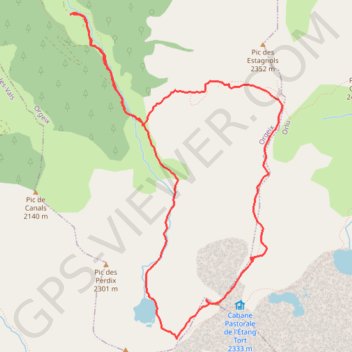 Pic de l'Homme et lac d'Aygue Longue GPS track, route, trail