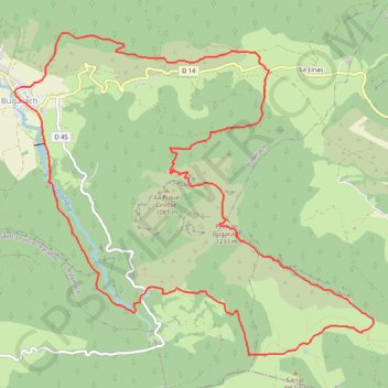 Le Pech de Bugarach GPS track, route, trail