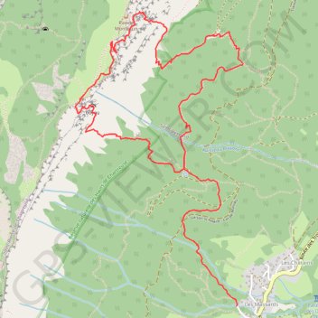 Par les Pas de Montbrun et de Rocheplane depuis les Massards GPS track, route, trail
