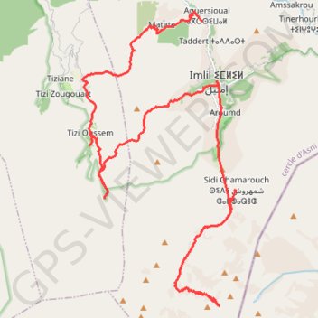 Le Toubkal GPS track, route, trail
