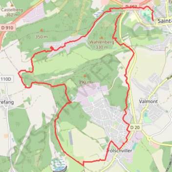 Saint avold - 57 GPS track, route, trail