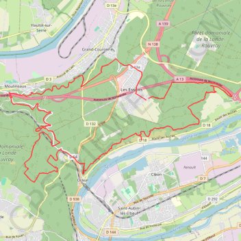 Ultra Trail Oissel 2023 V2 GPS track, route, trail