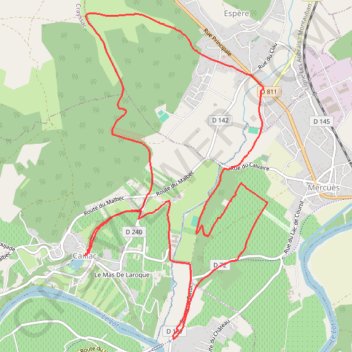 Caillac-Espère GPS track, route, trail