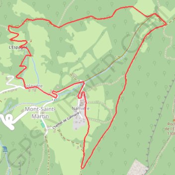 Boucle du Sabot - Mont-saint-Martin GPS track, route, trail