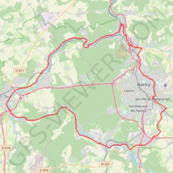 Boucle de la Moselle_boucle sens horaire GPS track, route, trail