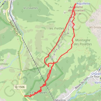 Aiguillettes des Posettes GPS track, route, trail