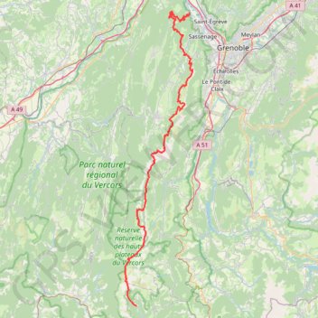 Hauts Plateaux du Vercors GPS track, route, trail