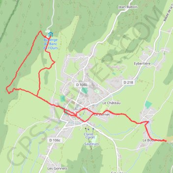 Autrans GPS track, route, trail
