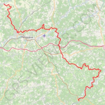 GR36 De Bourdeilles à Les Eyzies-de-Tayac-Sireuil (Dordogne) GPS track, route, trail