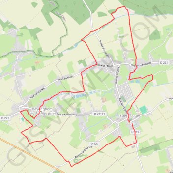 Bayenghem les Eperlecques GPS track, route, trail