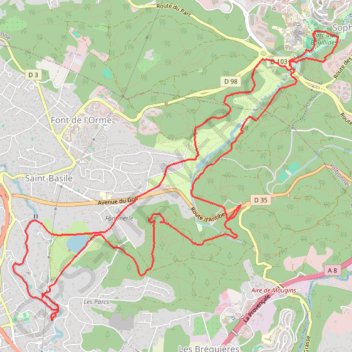 Parcours Source - Etang - Canal GPS track, route, trail