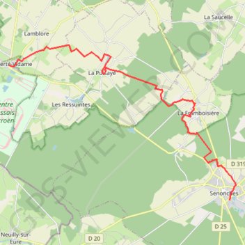 Autour de la forêt - Senonches GPS track, route, trail