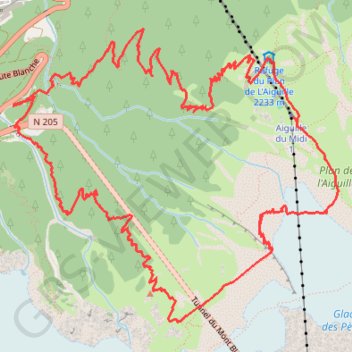 Station des glaciers en boucle GPS track, route, trail